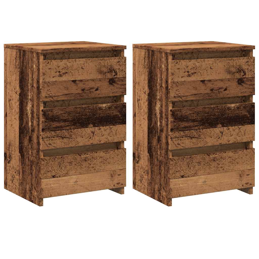 vidaXL Noptiere, 2 buc., lemn vechi, 40x35x62,5 cm, lemn prelucrat vidaXL Noptiere, 2 buc., lemn vechi, 40x35x62,5 cm, lemn prelucrat