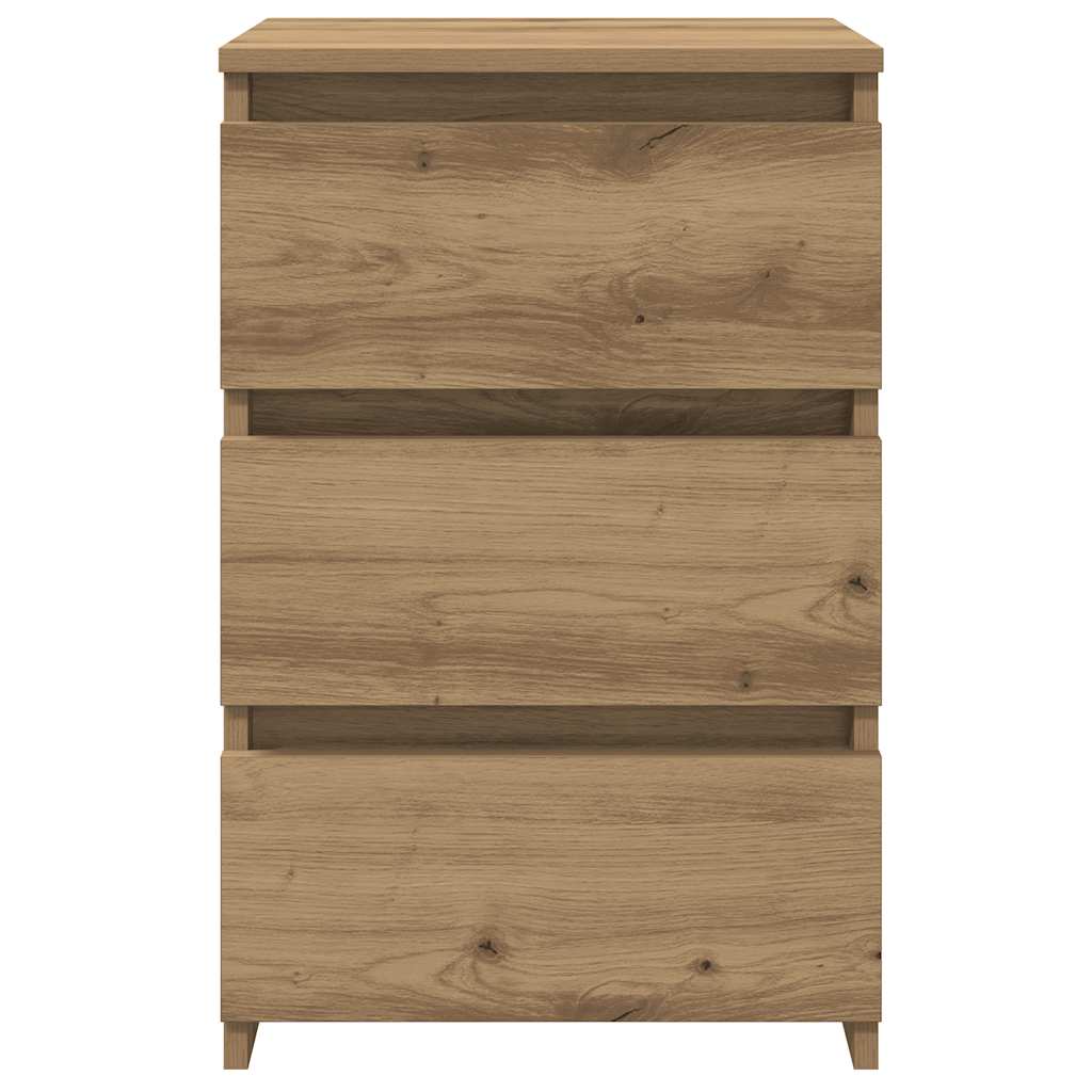 vidaXL Noptiere, 2 buc., stejar artizanal 40x35x62,5 cm lemn prelucrat