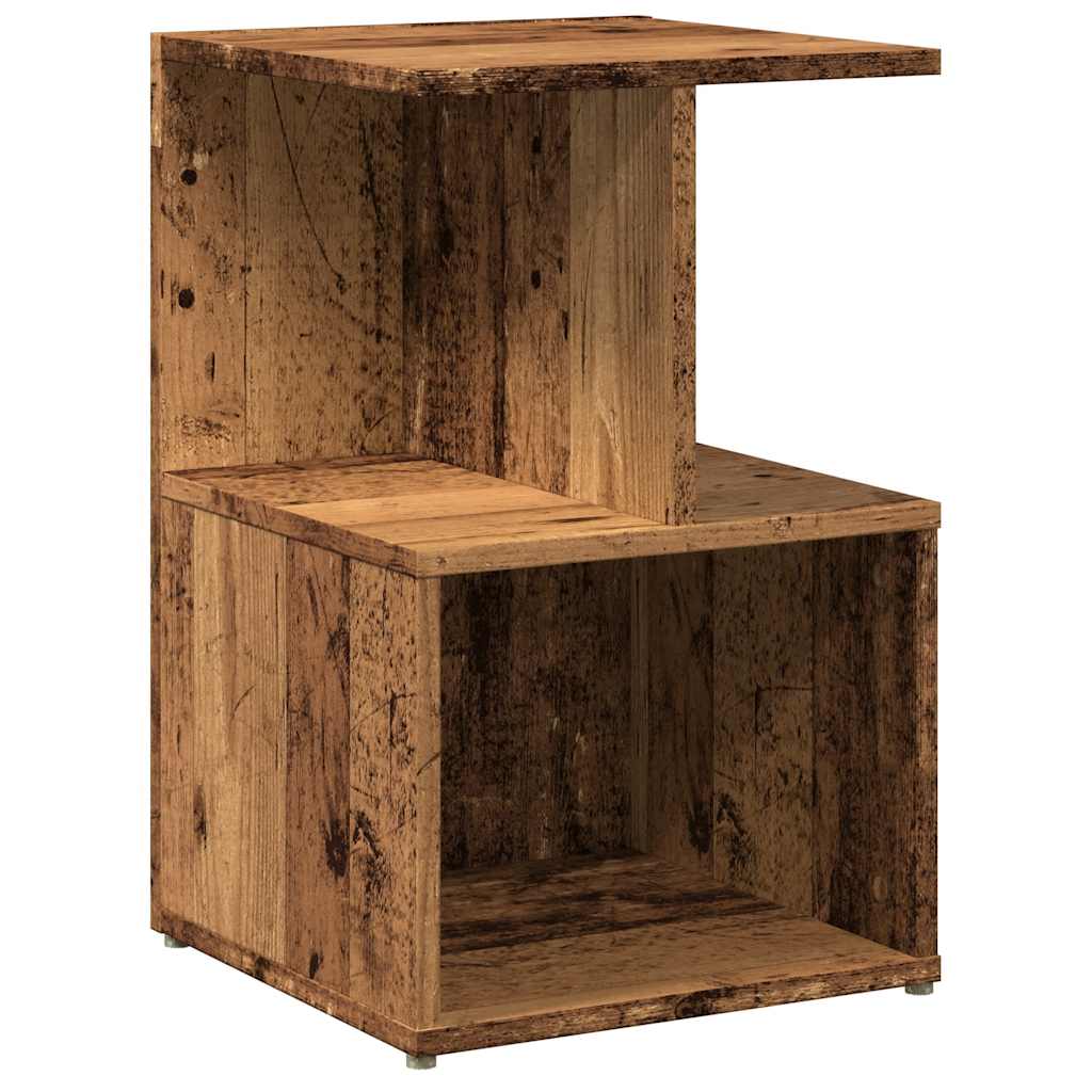 vidaXL Noptiere 2 buc Lemn vechi 35x35x55 cm Lemn de prelucrare