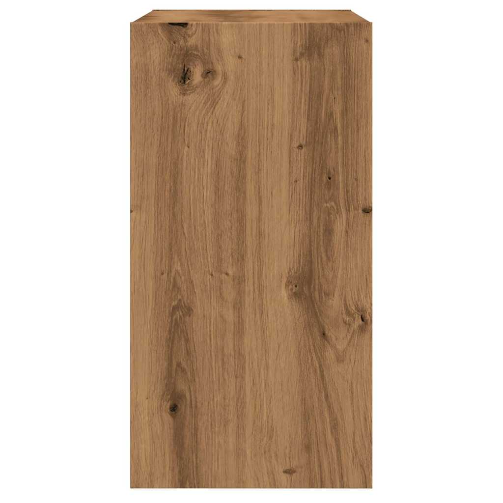 vidaXL Masă laterală, stejar artizanal,50x26x50 cm, lemn prelucrat