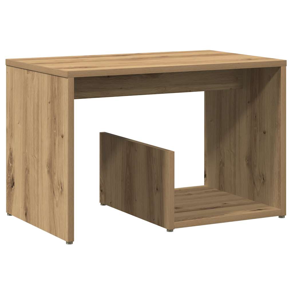 vidaXL Masă laterală, stejar artizanal,59x36x38 cm, lemn prelucrat vidaXL Masă laterală, stejar artizanal,59x36x38 cm, lemn prelucrat