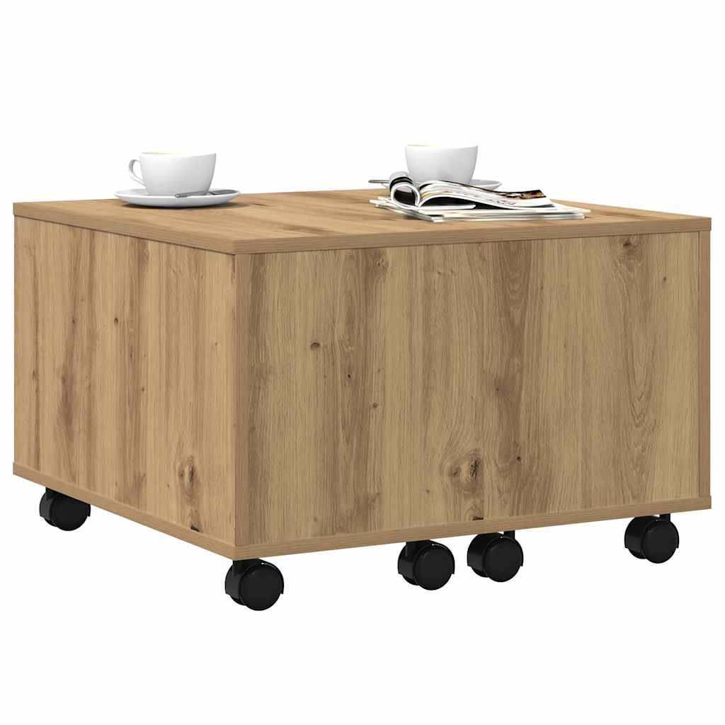 vidaXL Măsuță cafea, stejar artizanal, 60x60x38 cm, lemn prelucrat vidaXL Măsuță cafea, stejar artizanal, 60x60x38 cm, lemn prelucrat