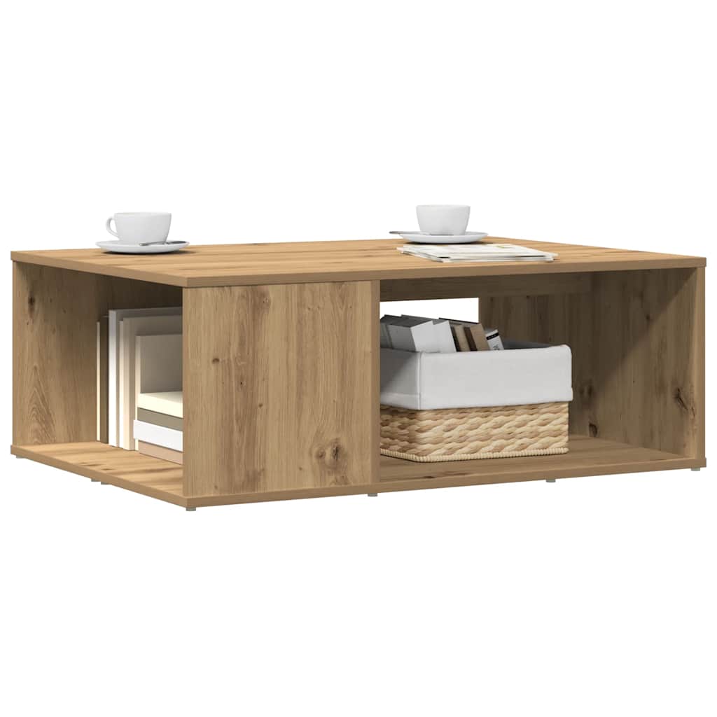 vidaXL Măsuță cafea, stejar artizanal, 90x67x33 cm, lemn prelucrat vidaXL Măsuță cafea, stejar artizanal, 90x67x33 cm, lemn prelucrat