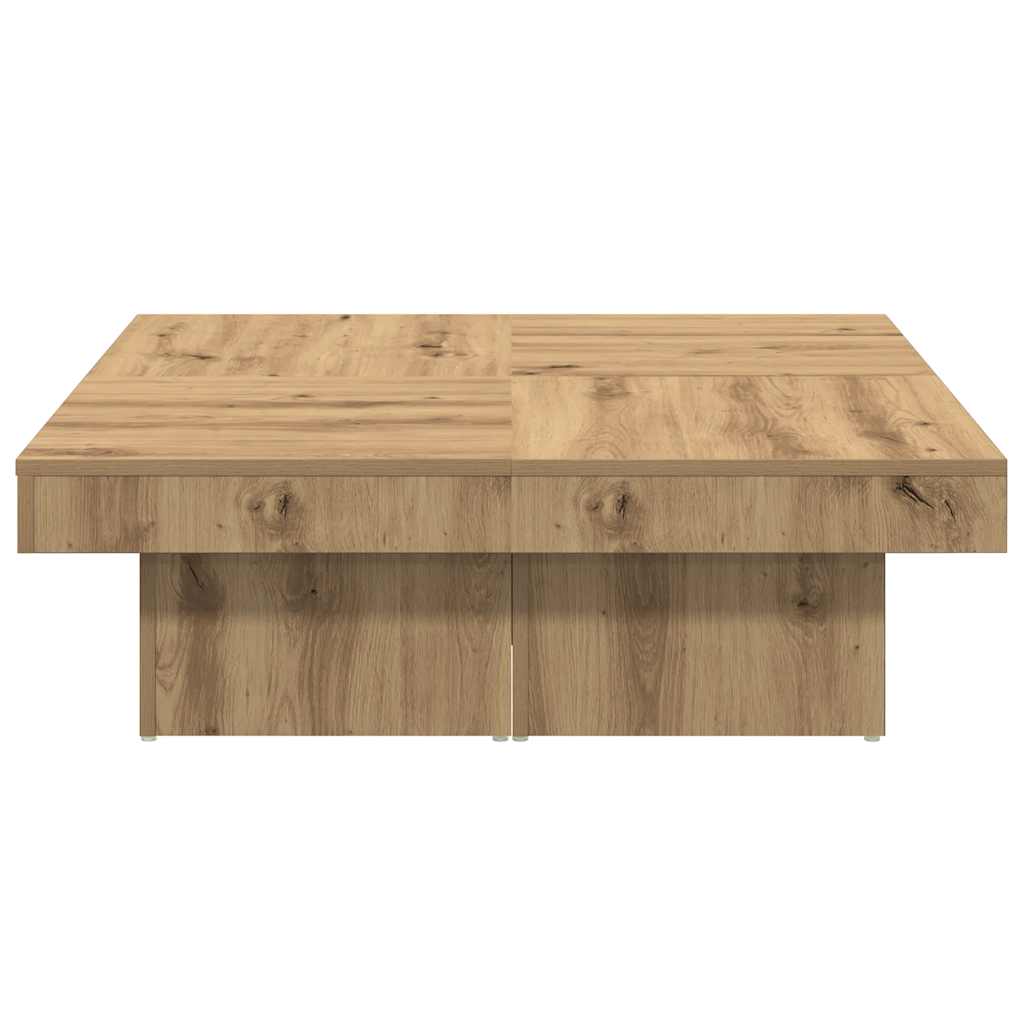 vidaXL Măsuță de cafea, stejar artizanal, 90x90x28 cm, lemn prelucrat