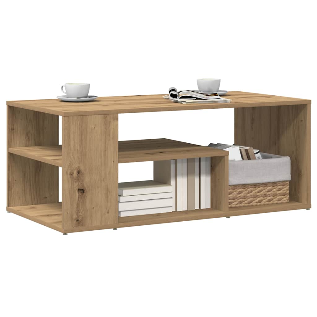 vidaXL Măsuță de cafea, stejar artizanal, 100x50x40 cm, lemn prelucrat