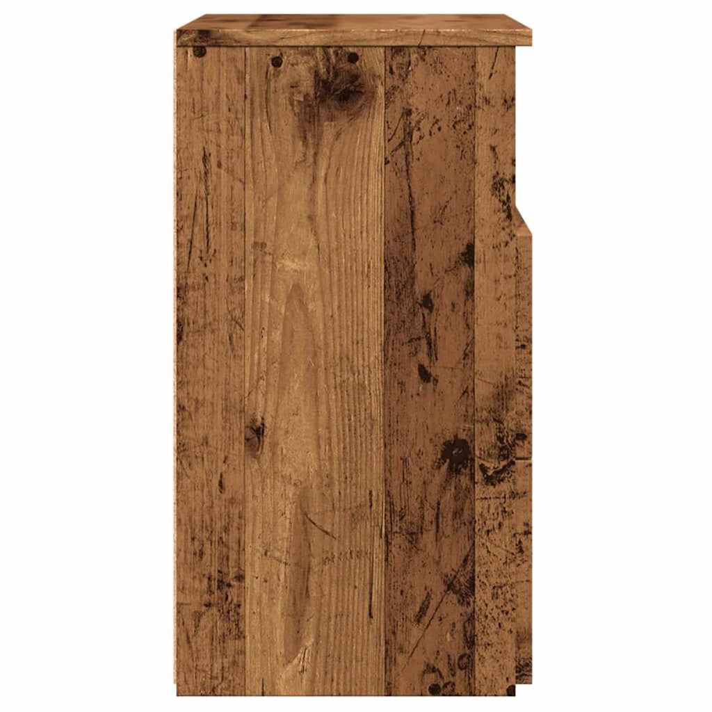 vidaXL Noptiere, 2 buc, lemn învechit, 50x32x60 cm, lemn prelucrat