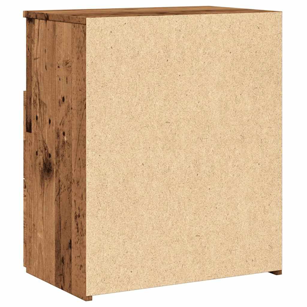 vidaXL Noptiere, 2 buc, lemn învechit, 50x32x60 cm, lemn prelucrat
