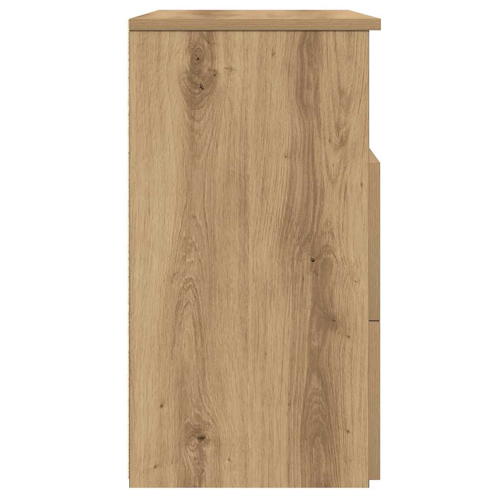 vidaXL Noptiere, 2 buc., stejar artizanal, 50x32x60 cm, lemn prelucrat vidaXL Noptiere, 2 buc., stejar artizanal, 50x32x60 cm, lemn prelucrat