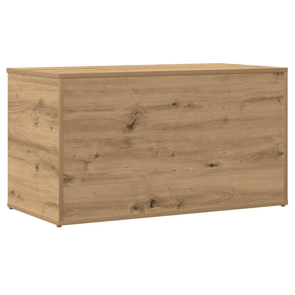 vidaXL Cufăr depozitare, stejar artizanal, 84x42x46 cm, lemn prelucrat vidaXL Cufăr depozitare, stejar artizanal, 84x42x46 cm, lemn prelucrat