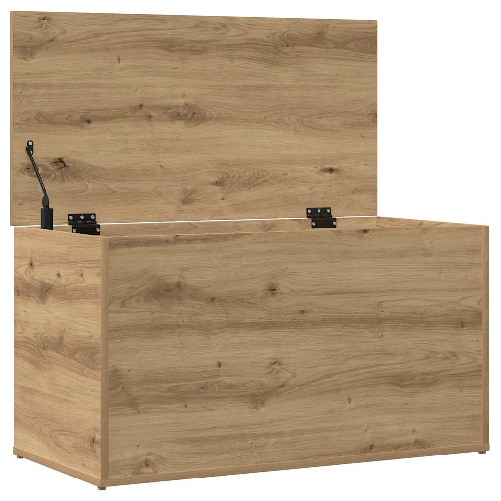 vidaXL Cufăr depozitare, stejar artizanal, 84x42x46 cm, lemn prelucrat vidaXL Cufăr depozitare, stejar artizanal, 84x42x46 cm, lemn prelucrat