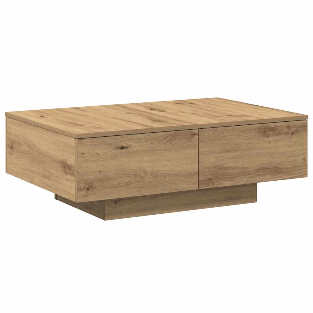 vidaXL Măsuță cafea, stejar artizanal, 90x60x31 cm, lemn prelucrat vidaXL Măsuță cafea, stejar artizanal, 90x60x31 cm, lemn prelucrat