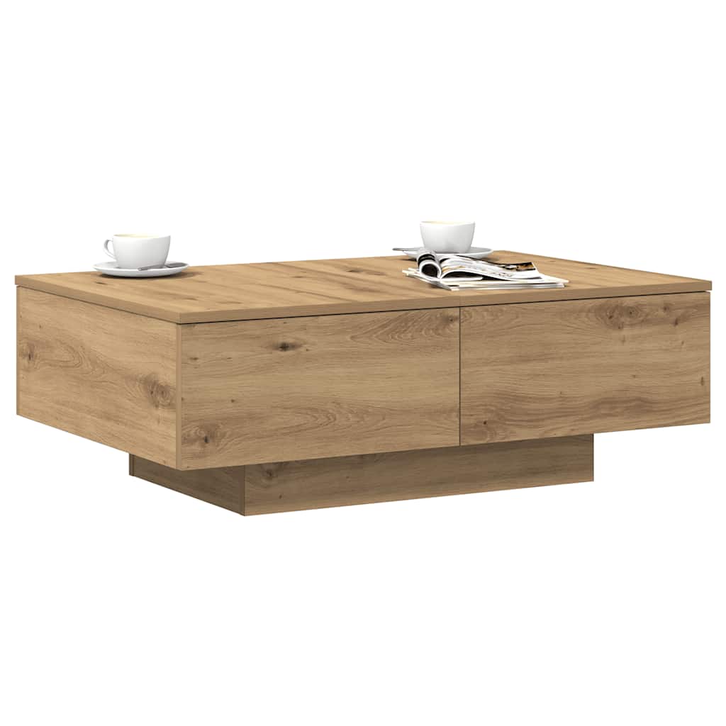 vidaXL Măsuță cafea, stejar artizanal, 90x60x31 cm, lemn prelucrat vidaXL Măsuță cafea, stejar artizanal, 90x60x31 cm, lemn prelucrat