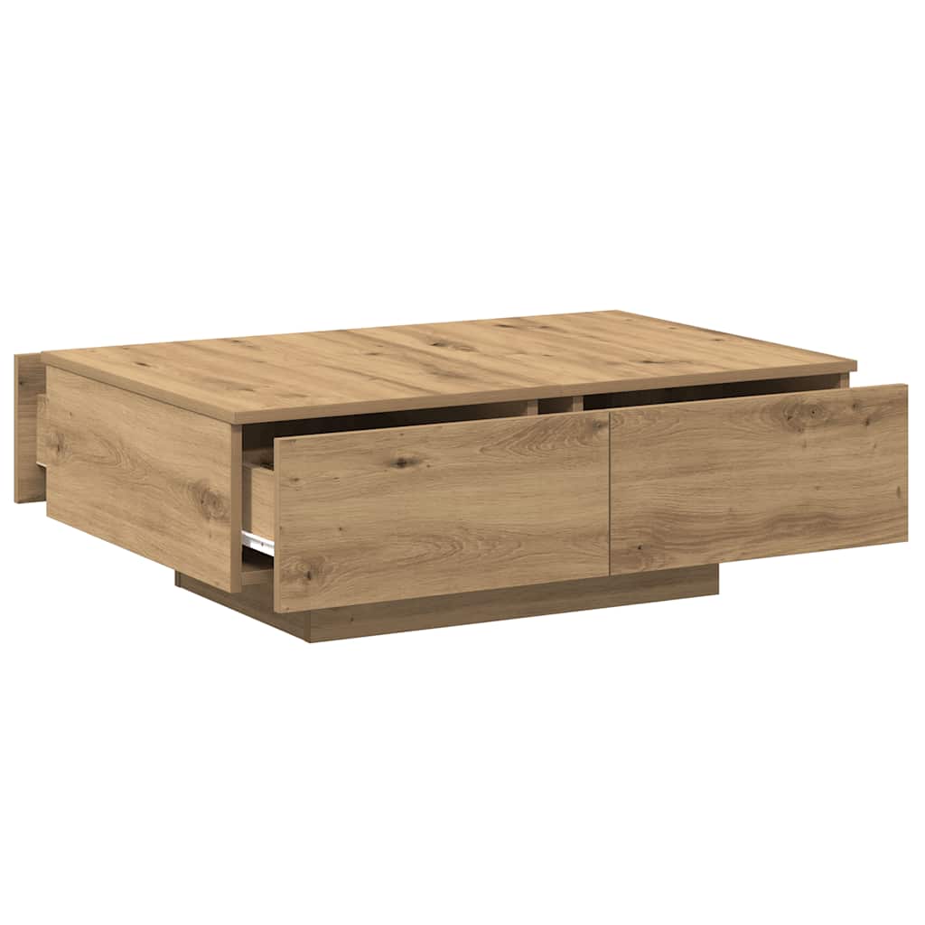 vidaXL Măsuță cafea, stejar artizanal, 90x60x31 cm, lemn prelucrat vidaXL Măsuță cafea, stejar artizanal, 90x60x31 cm, lemn prelucrat