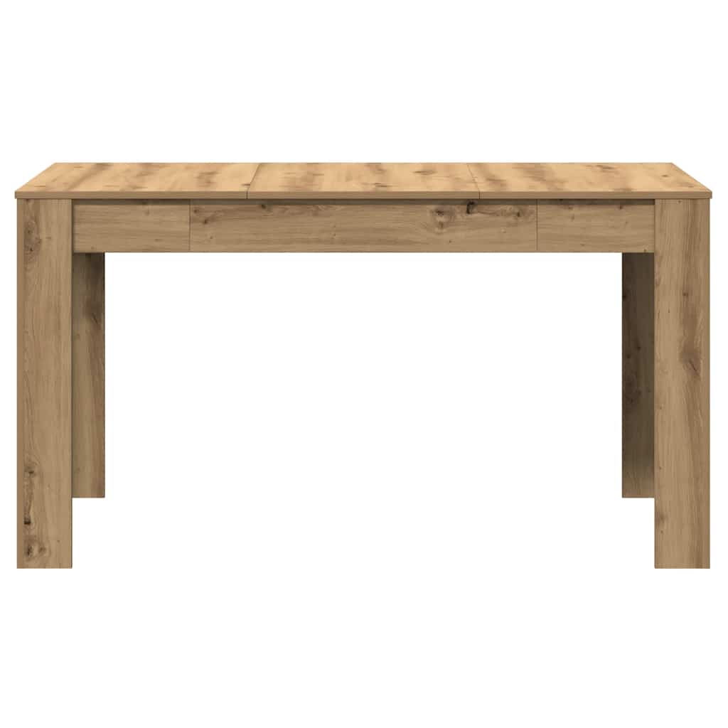vidaXL Masă bucătărie stejar artizanal, 140x74,5x76 cm, lemn prelucrat
