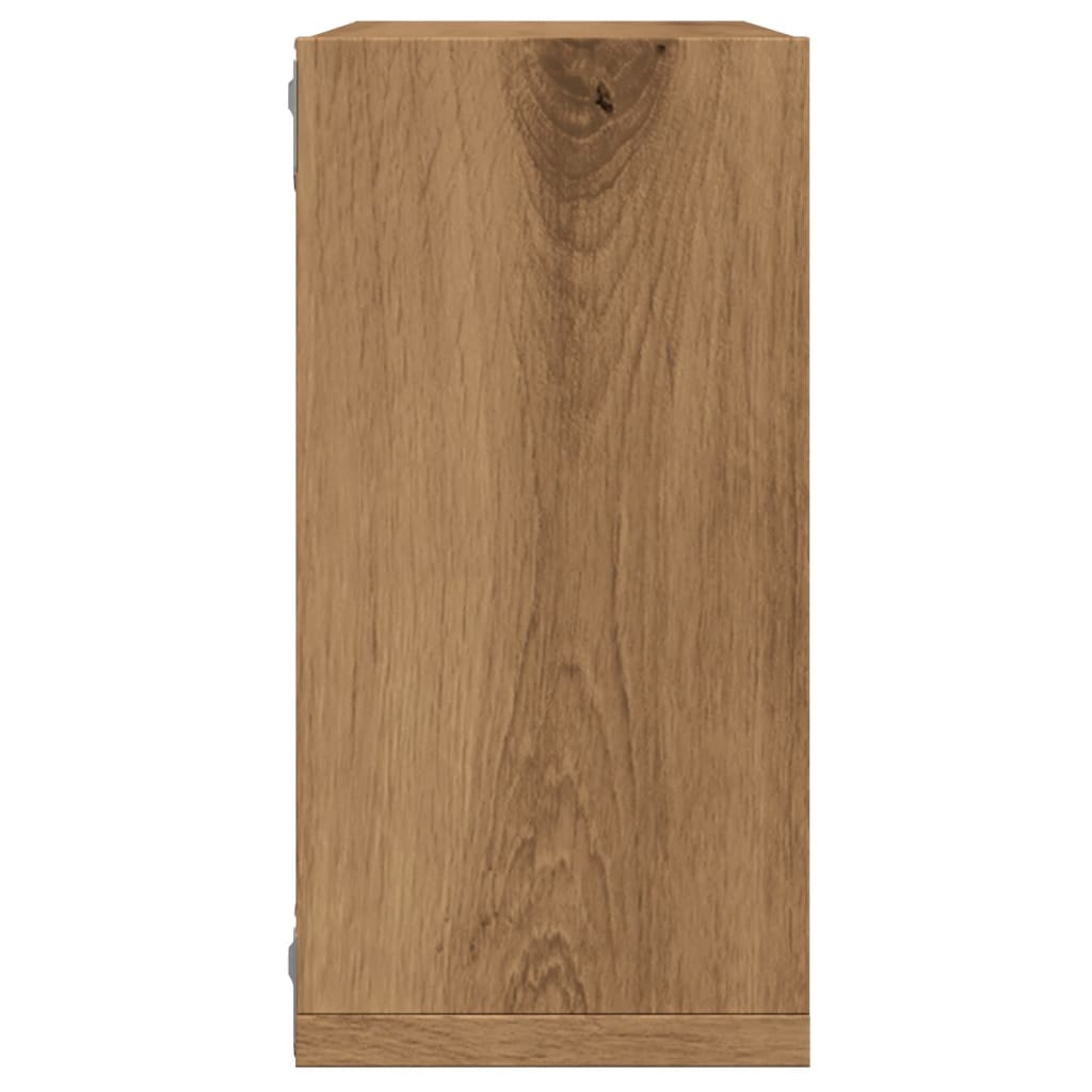 vidaXL Rafturi de perete cub 4 buc. stejar artizanal, 30x15x30 cm lemn vidaXL Rafturi de perete cub 4 buc. stejar artizanal, 30x15x30 cm lemn