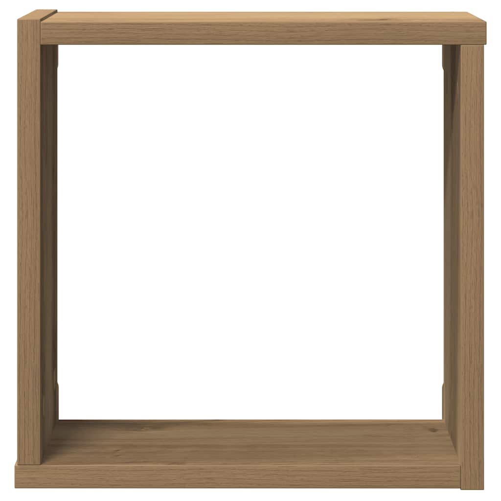 vidaXL Rafturi de perete cub 6 buc. stejar artizanal, 30x15x30 cm lemn vidaXL Rafturi de perete cub 6 buc. stejar artizanal, 30x15x30 cm lemn