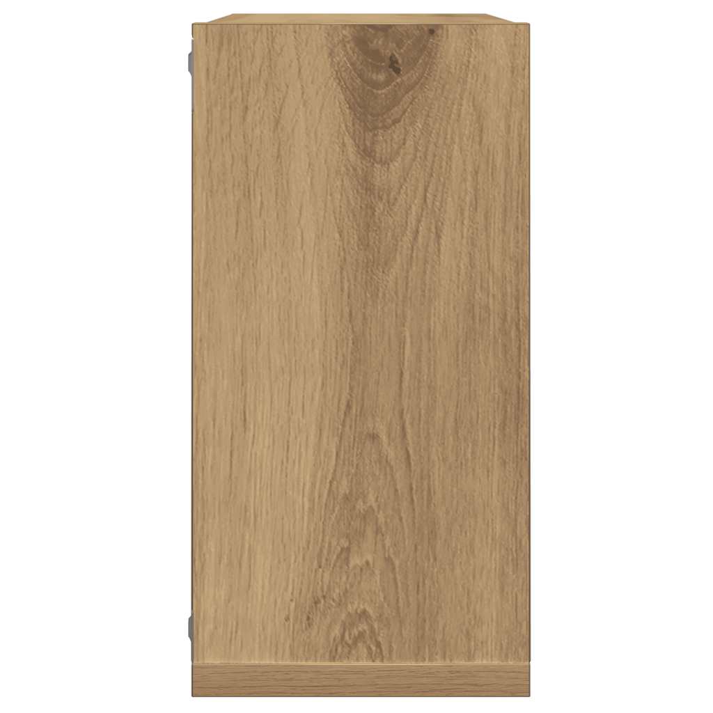 vidaXL Rafturi de perete cub 6 buc. stejar artizanal, 30x15x30 cm lemn vidaXL Rafturi de perete cub 6 buc. stejar artizanal, 30x15x30 cm lemn