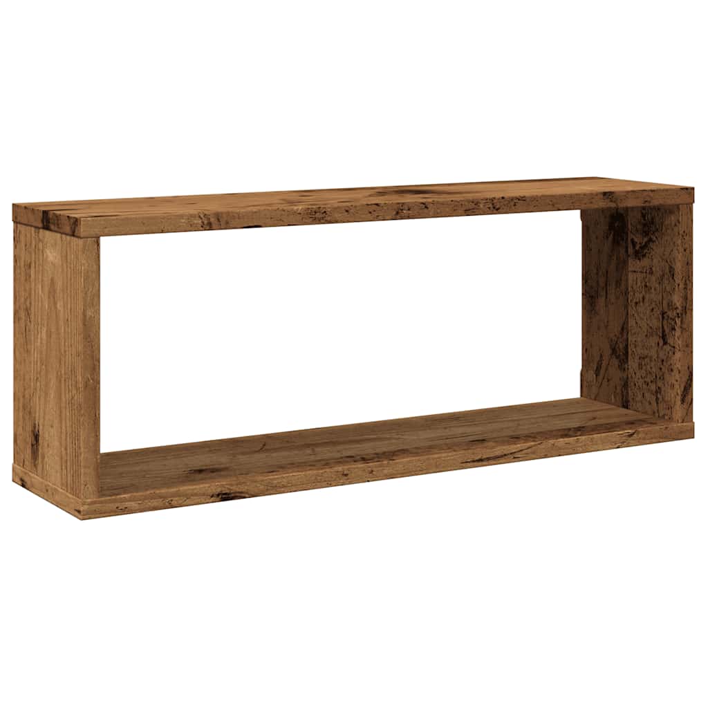 vidaXL Rafturi perete cub 6 buc. lemn vechi 60x15x23cm, lemn prelucrat vidaXL Rafturi perete cub 6 buc. lemn vechi 60x15x23cm, lemn prelucrat