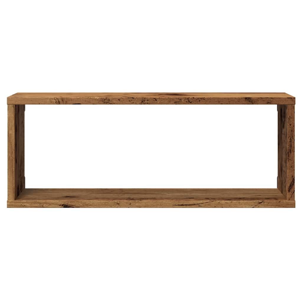 vidaXL Rafturi perete cub 6 buc. lemn vechi 60x15x23cm, lemn prelucrat vidaXL Rafturi perete cub 6 buc. lemn vechi 60x15x23cm, lemn prelucrat