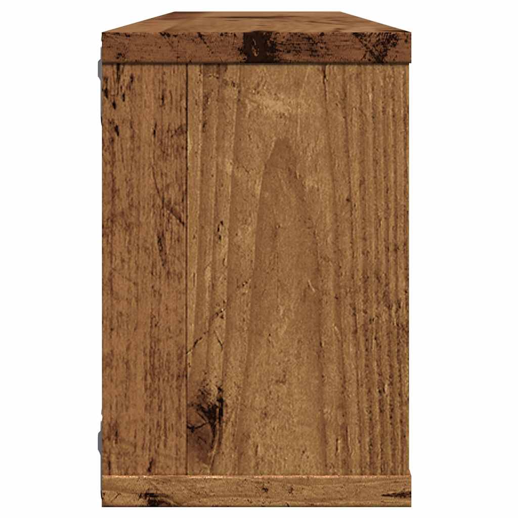 vidaXL Rafturi perete cub 6 buc. lemn vechi 60x15x23cm, lemn prelucrat vidaXL Rafturi perete cub 6 buc. lemn vechi 60x15x23cm, lemn prelucrat