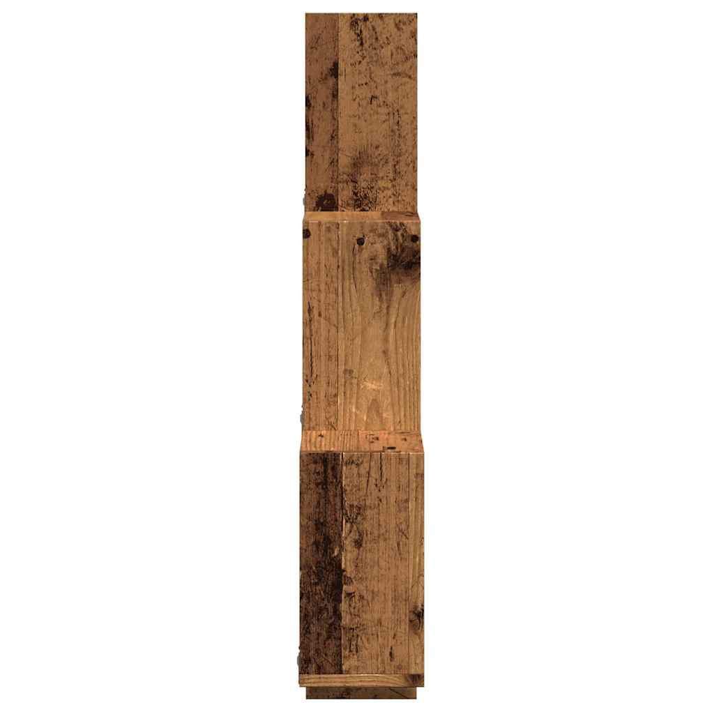 vidaXL Raft de perete cub, lemn vechi, 78x15x93 cm, lemn prelucrat vidaXL Raft de perete cub, lemn vechi, 78x15x93 cm, lemn prelucrat