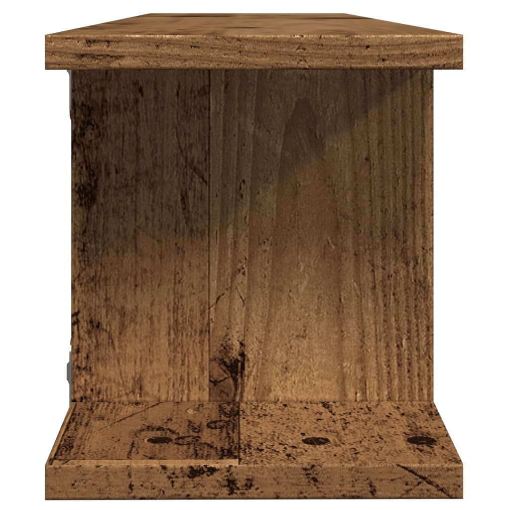 vidaXL Rafturi perete, 2 buc., lemn vechi, 90x18x20 cm, lemn prelucrat vidaXL Rafturi perete, 2 buc., lemn vechi, 90x18x20 cm, lemn prelucrat