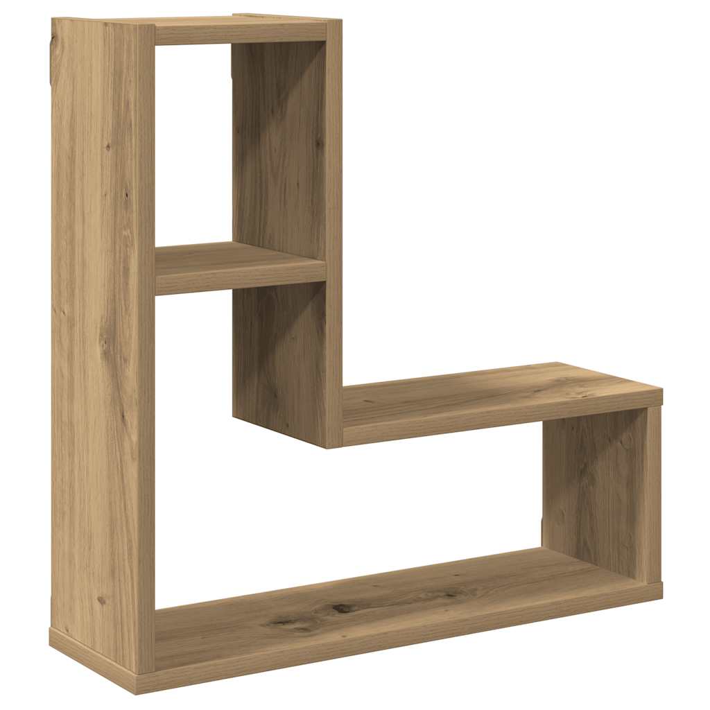 vidaXL Rafturi de perete cub 2 buc. stejar artizanal, 50x15x50 cm lemn vidaXL Rafturi de perete cub 2 buc. stejar artizanal, 50x15x50 cm lemn