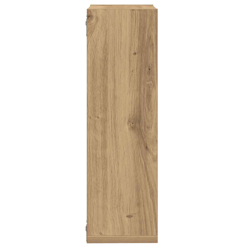 vidaXL Rafturi de perete cub 2 buc. stejar artizanal, 50x15x50 cm lemn vidaXL Rafturi de perete cub 2 buc. stejar artizanal, 50x15x50 cm lemn