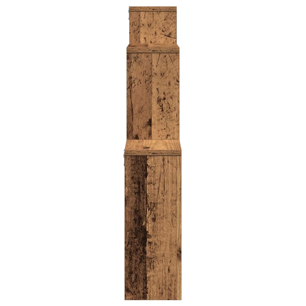 vidaXL Raft de perete cub, lemn vechi, 80x15x78,5 cm, PAL vidaXL Raft de perete cub, lemn vechi, 80x15x78,5 cm, PAL