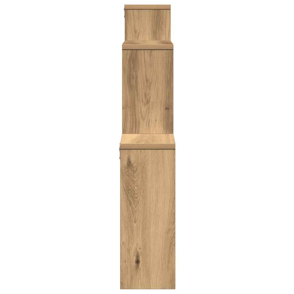 vidaXL Raft de perete, stejar artizanal, 80x15x78,5 cm, lemn prelucrat vidaXL Raft de perete, stejar artizanal, 80x15x78,5 cm, lemn prelucrat