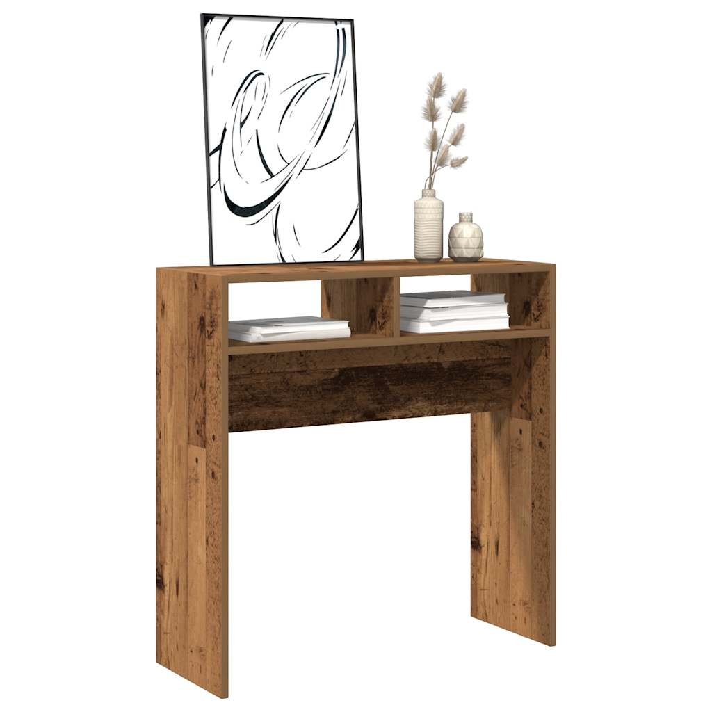 vidaXL Masă consolă, Lemn vechi, 78x30x80 cm, PAL