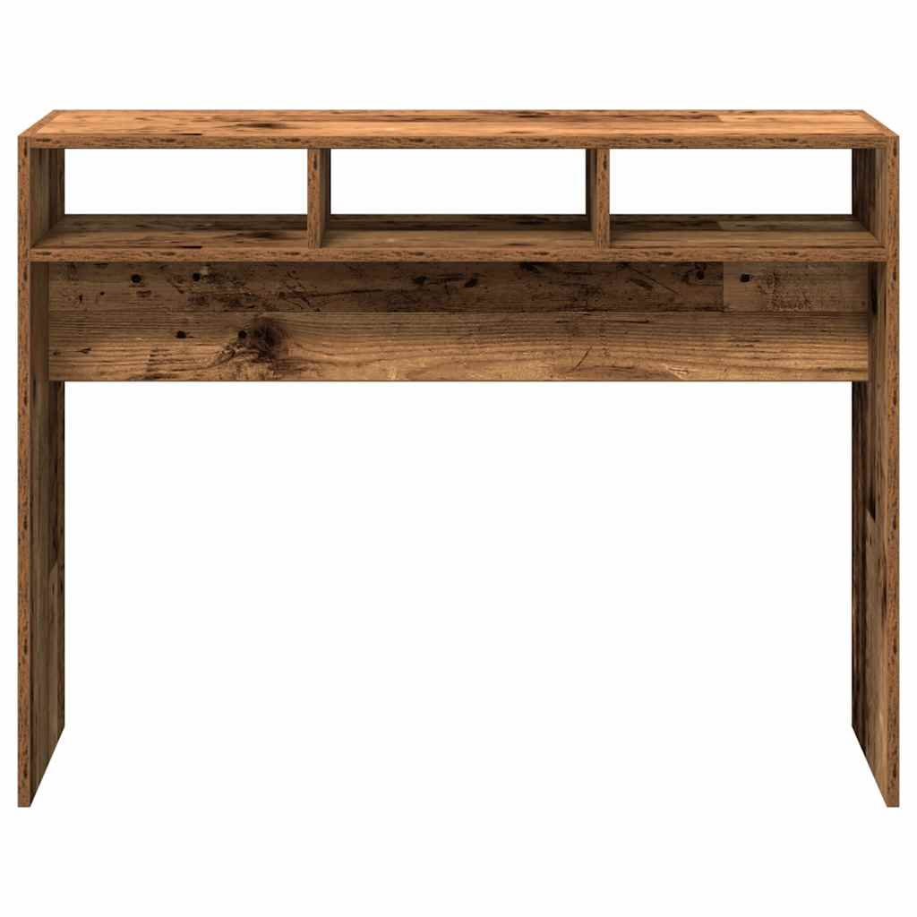 vidaXL Masă consolă, lemn vechi, 105x30x80 cm, PAL