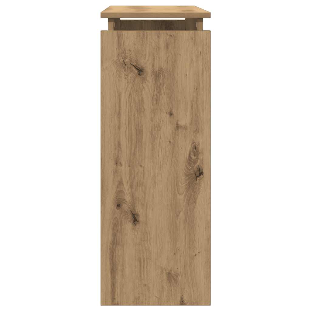 vidaXL Măsuță consolă, stejar artizanal, 80x30x80 cm, lemn prelucrat vidaXL Măsuță consolă, stejar artizanal, 80x30x80 cm, lemn prelucrat
