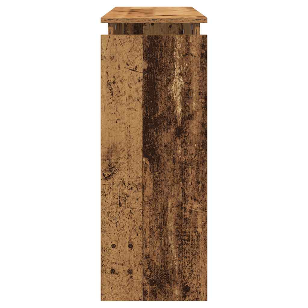 vidaXL Masă consolă, lemn vechi, 80x30x102 cm, PAL
