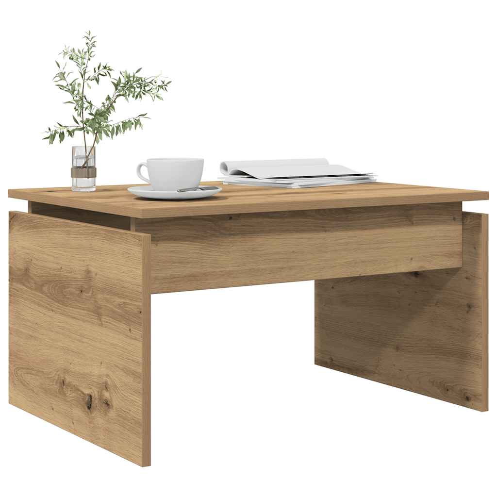 vidaXL Măsuță de cafea, Stejar artizanal, 68x50x38 cm, lemn prelucrat