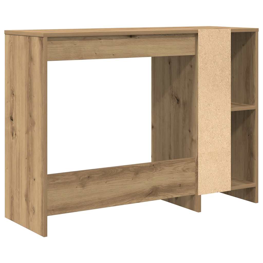 vidaXL Birou, stejar artizanal, 102,5x35x75 cm, lemn prelucrat