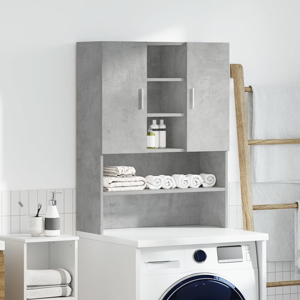 vidaXL Dulap mașină de spălat, gri beton, 70,5x25,5x90 cm vidaXL Dulap mașină de spălat, gri beton, 70,5x25,5x90 cm