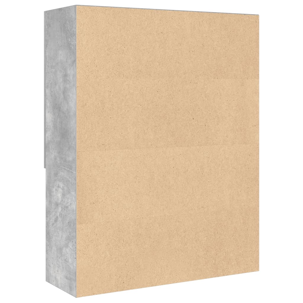 vidaXL Dulap mașină de spălat, gri beton, 70,5x25,5x90 cm vidaXL Dulap mașină de spălat, gri beton, 70,5x25,5x90 cm
