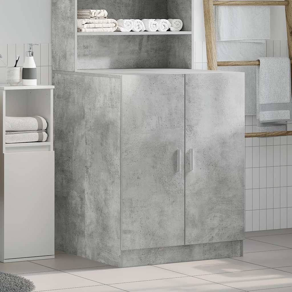 vidaXL Dulap mașină de spălat, gri beton, 70,5x71,5x91,5 cm vidaXL Dulap mașină de spălat, gri beton, 70,5x71,5x91,5 cm