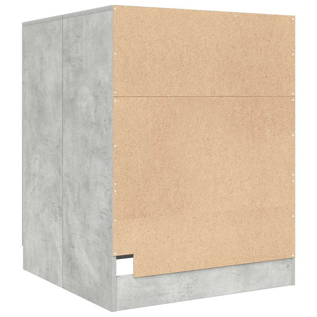 vidaXL Dulap mașină de spălat, gri beton, 70,5x71,5x91,5 cm vidaXL Dulap mașină de spălat, gri beton, 70,5x71,5x91,5 cm