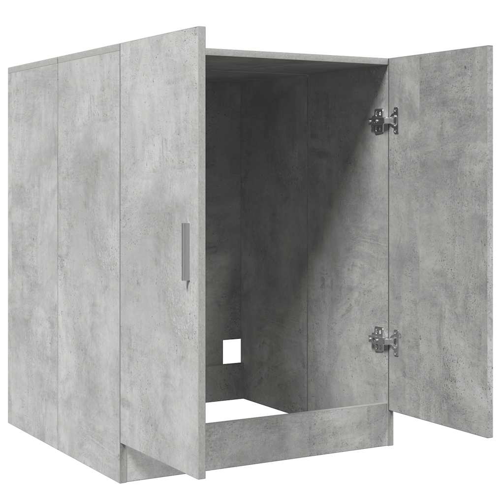 vidaXL Dulap mașină de spălat, gri beton, 70,5x71,5x91,5 cm vidaXL Dulap mașină de spălat, gri beton, 70,5x71,5x91,5 cm