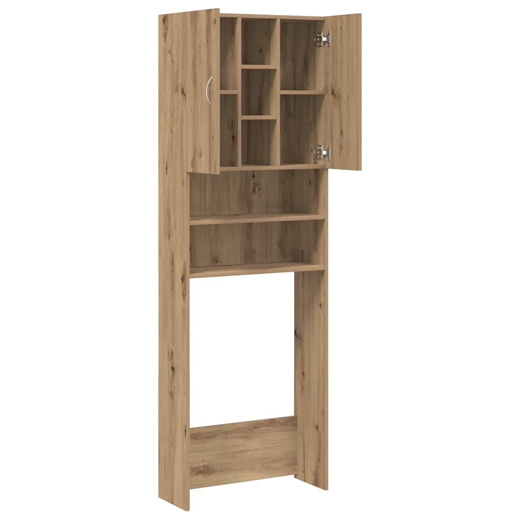 vidaXL Dulap mașina de spălat, stejar artizanal, 64x25,5x190 cm