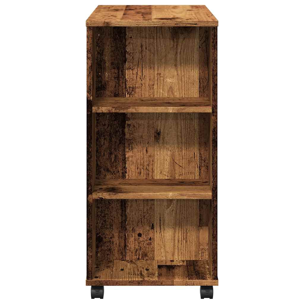 vidaXL Dulap cu roți, lemn vechi, 60x35x75 cm, lemn prelucrat vidaXL Dulap cu roți, lemn vechi, 60x35x75 cm, lemn prelucrat
