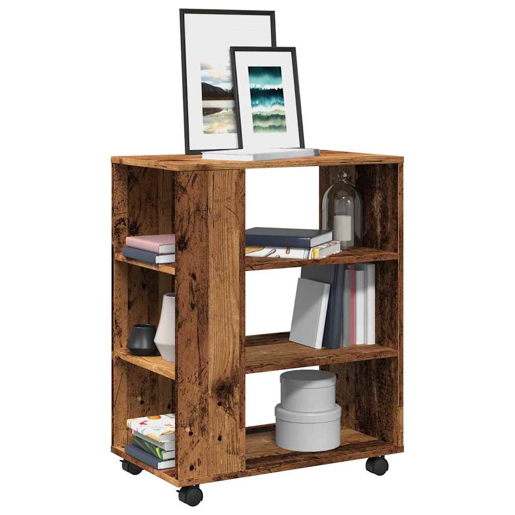 vidaXL Dulap cu roți, lemn vechi, 60x35x75 cm, lemn prelucrat vidaXL Dulap cu roți, lemn vechi, 60x35x75 cm, lemn prelucrat