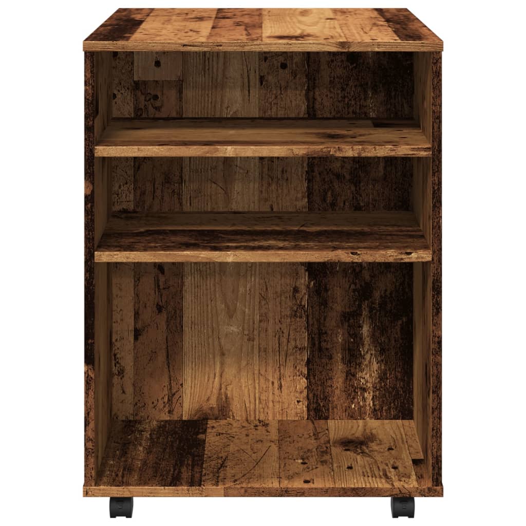 vidaXL Dulap cu roți, lemn învechit, 60x53x72 cm, lemn prelucrat vidaXL Dulap cu roți, lemn învechit, 60x53x72 cm, lemn prelucrat