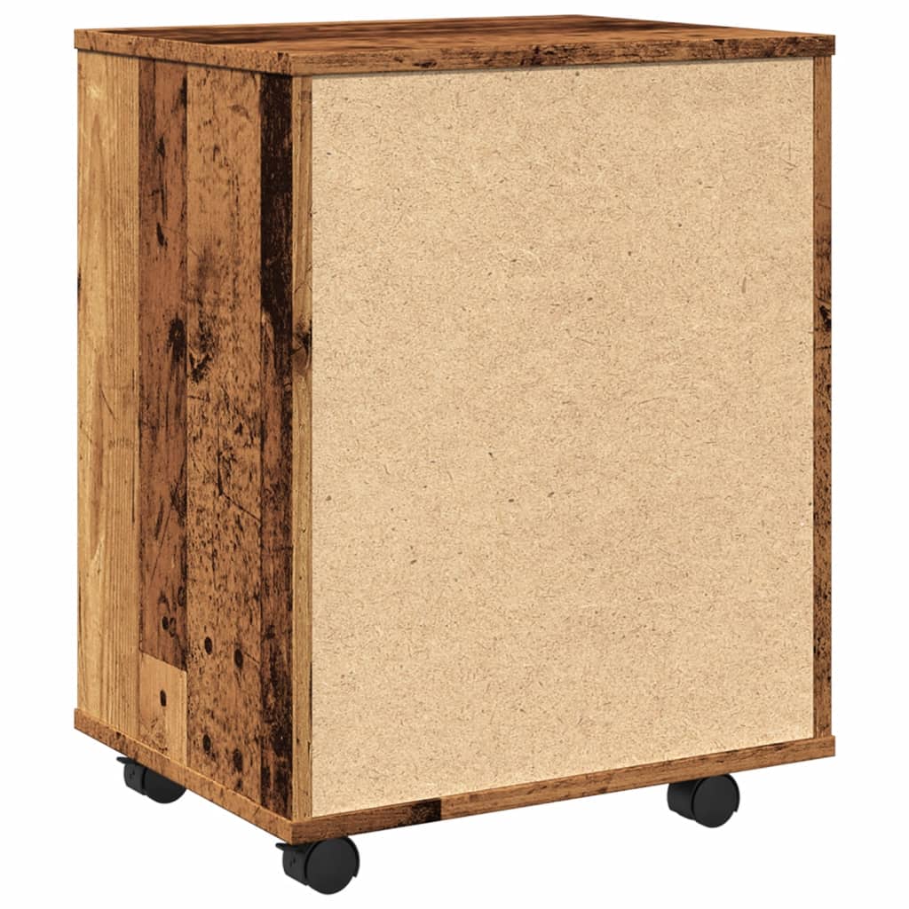 vidaXL Dulap cu roți, lemn vechi, 46x36x59 cm, lemn prelucrat