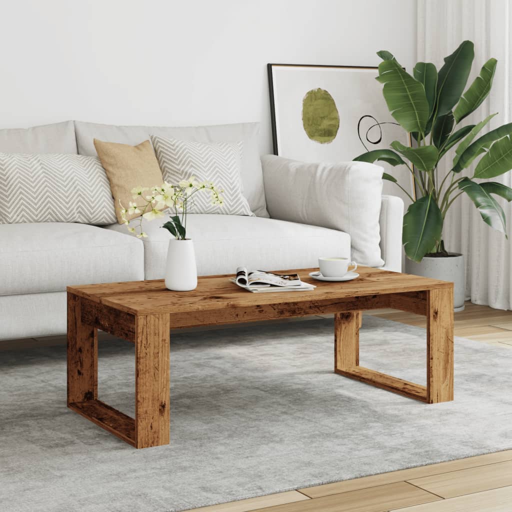 vidaXL Măsuță de cafea, lemn vechi, 102x50x35 cm, lemn prelucrat vidaXL Măsuță de cafea, lemn vechi, 102x50x35 cm, lemn prelucrat