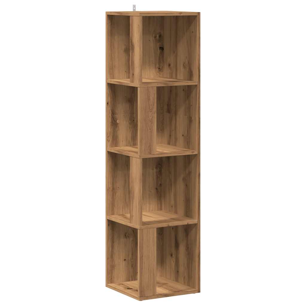 vidaXL Dulap colțar, Stejar artizanal, 33x33x132 cm, lemn prelucrat