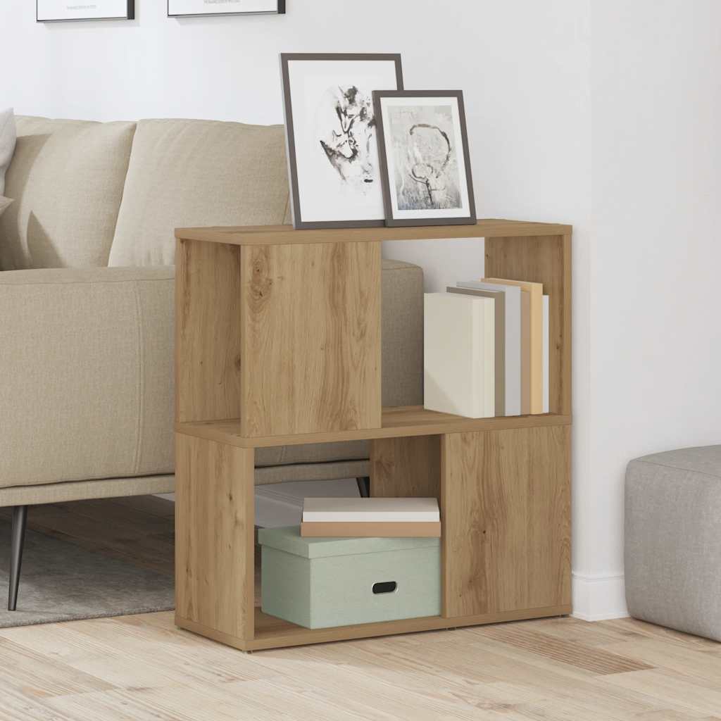 vidaXL Bibliotecă, stejar artizanal, 60x24x63 cm, lemn prelucrat vidaXL Bibliotecă, stejar artizanal, 60x24x63 cm, lemn prelucrat