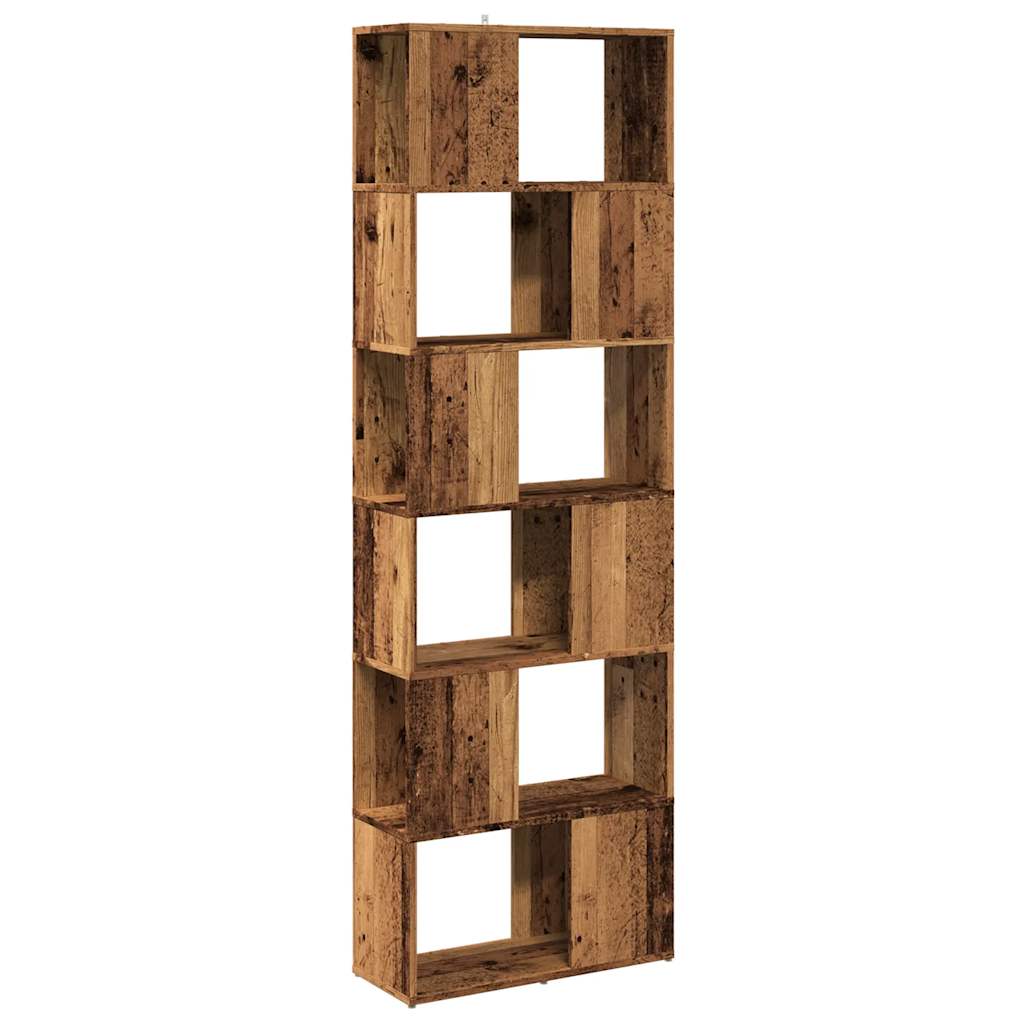 vidaXL Bibliotecă/Separator de cameră, Lemn vechi, 60x24x186 cm